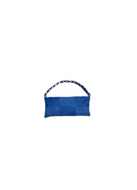 Image 4 of Sac à patchwork denim noir  / chaine en denim