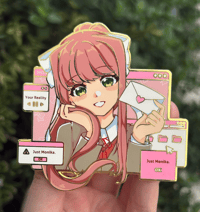 3" Monika Enamel Pin
