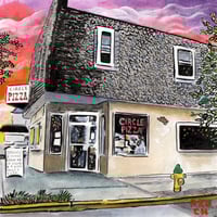 Circle Pizza Painting