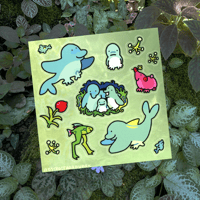 Image 2 of finfin stickersheet