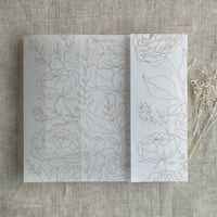 Image 5 of Boho peony vellum wraps - SAMPLE