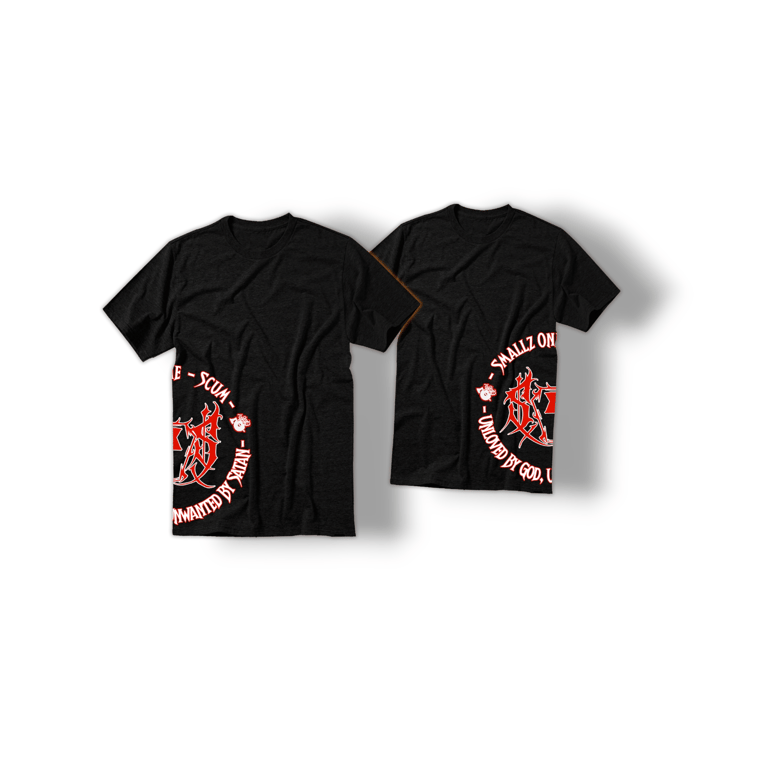 Image of LSP: UNWANTED BY GOD  Side Print Tshirt 