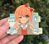 Image 1 of (INCORRECT COLOR) 3" Sayori Enamel Pin