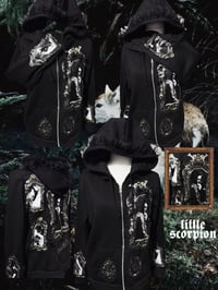 The lion and the lamb hand sewn patch hoodie custom option