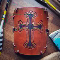 Image 1 of Archery armguard Cross pattern