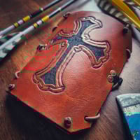 Image 2 of Archery armguard Cross pattern