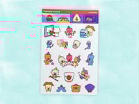 Image 1 of clown cat sticker sheet