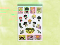 Image 1 of mob psycho 100 sticker sheet