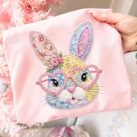 Bunny Girl Shirt- Cute Pink Spring Tee