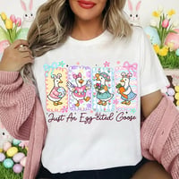 Spring Goose Shirt for Girls - Cute Easter T-Shirt 
