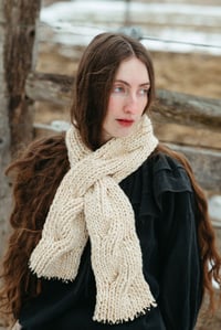 Image 19 of Knitting Pattern - Arnprior Reversible Cable Scarf