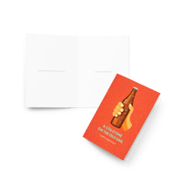 Image 4 of A COLD ONE ON THE OLD ONE - Birthday Greeting card