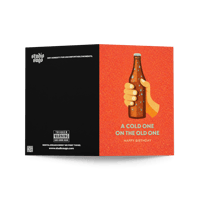 Image 5 of A COLD ONE ON THE OLD ONE - Birthday Greeting card