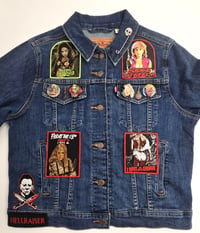 Image 2 of 80s Horror Levis Women's Large Battle Jacket 1 Of A Kind
