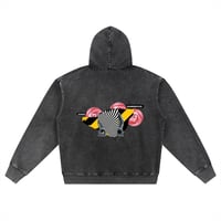 Image 3 of DANGEROUS GLITCH ZIP-UP HOODIE