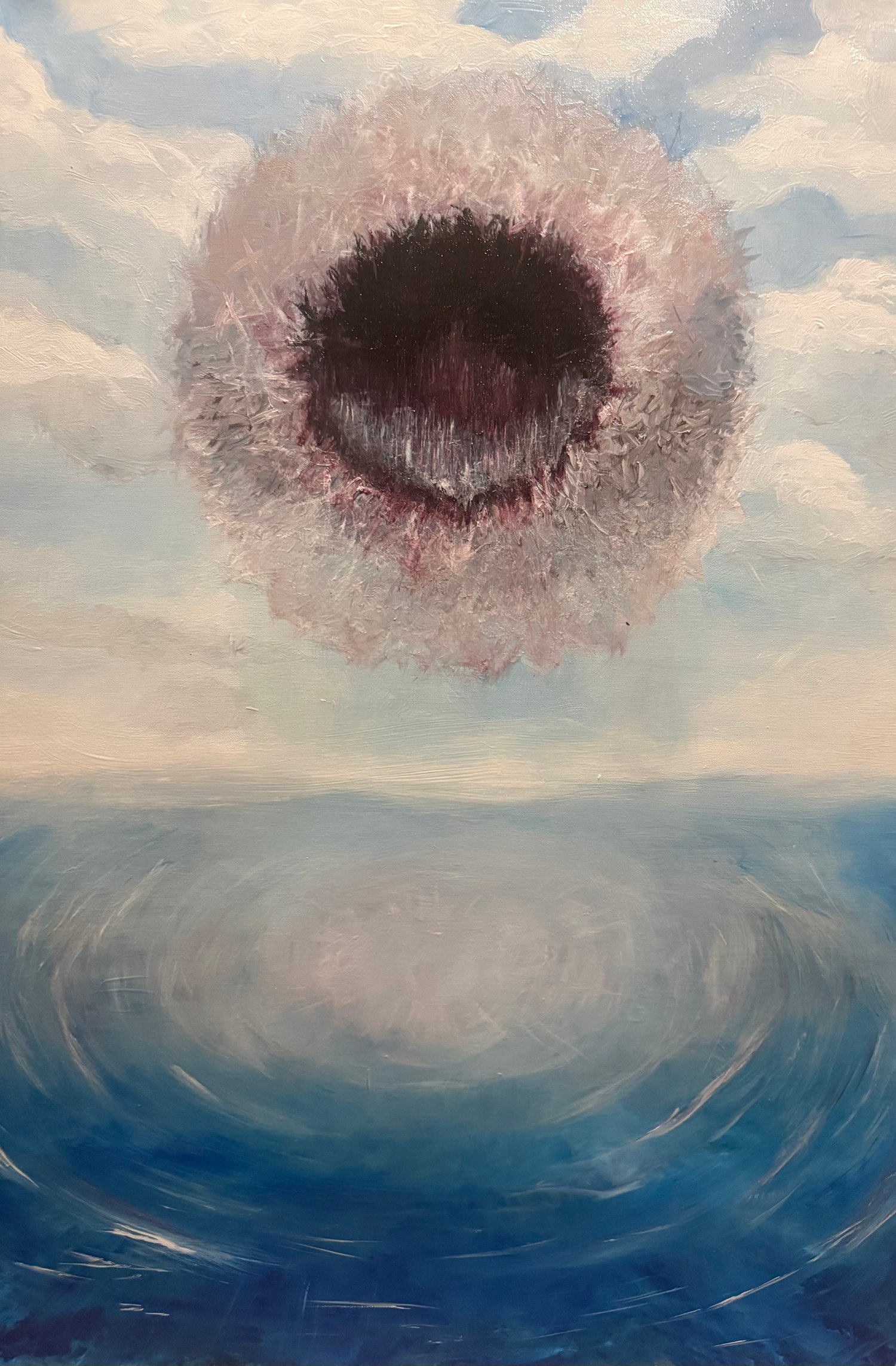 Painting - Corvomancer nest over ocean