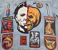 Image 3 of Custom One of a Kind Levi's 80's and 90's Horror Women's Jacket Size Small