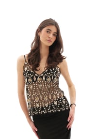 Image 2 of Embellished Top - Gold