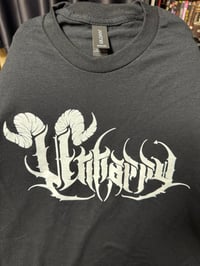 Unhappy Black and White Tee