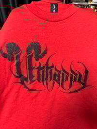 Unhappy Red and Black Tee