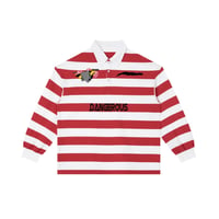 DANGEROUS GLITCH STRIPPED POLO
