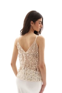 Image 3 of Embellished Top - Cream