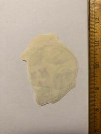 Image 2 of 1950’s Spaulding & Roger’s hand colored skull cut out 