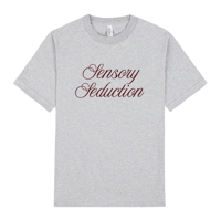 Image 1 of SENSORY SEDUCTION GREY LOGO T SHIRT - UNISEX