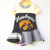 Image 3 of iowa hawkeyes hawkeye 3T courtneycourtney dress short sleeve twirly dress college team 