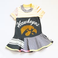 Image 1 of iowa hawkeyes hawkeye 3T courtneycourtney dress short sleeve twirly dress college team 
