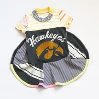 Image 2 of iowa hawkeyes hawkeye 3T courtneycourtney dress short sleeve twirly dress college team 