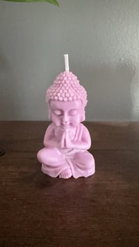 Image 1 of Set of 3  Buddha candle in natural soy wax and organic cotton wick - Handmade