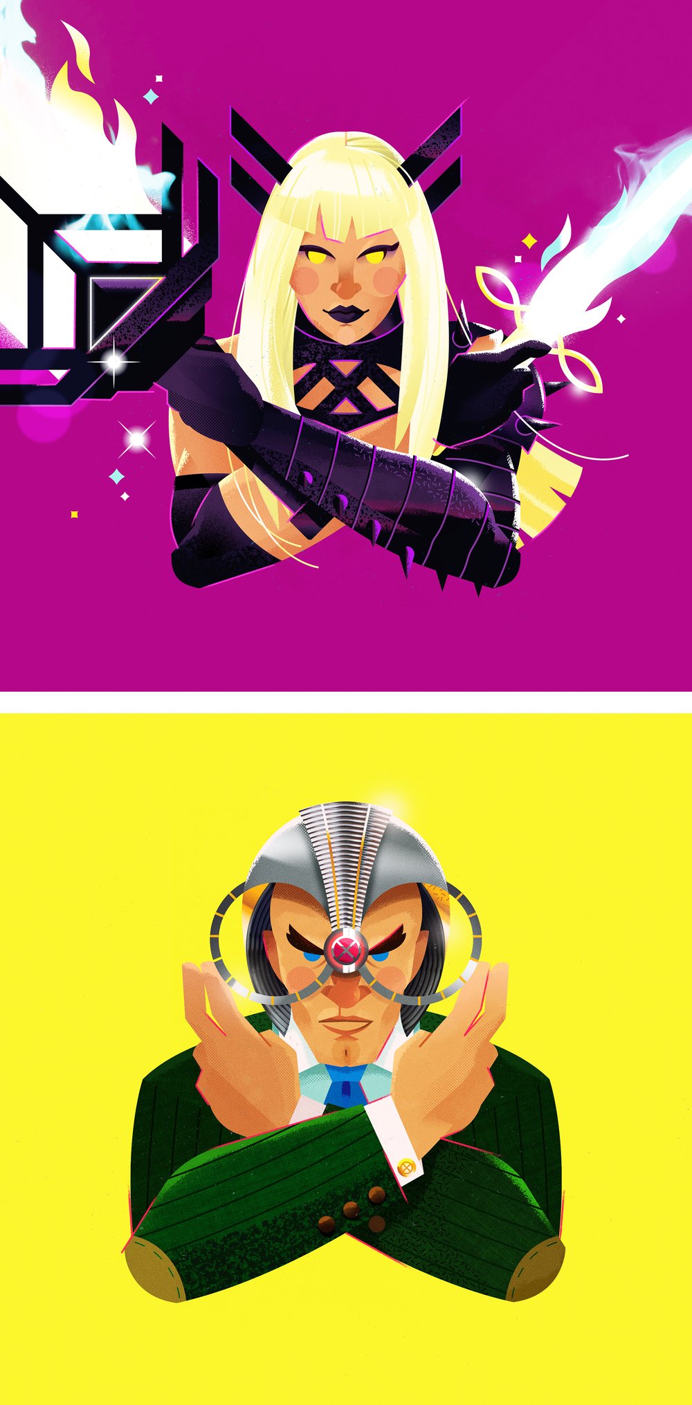 Portrait of Magik / Portrait of Professor Xavier