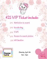 VIP Ticket 4/4 - Purrs, Petals, & Paris 