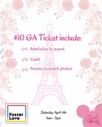 General Admission Ticket 4/4 - Purrs, Petals, & Paris