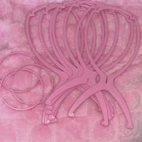 Pink Wig stand holder