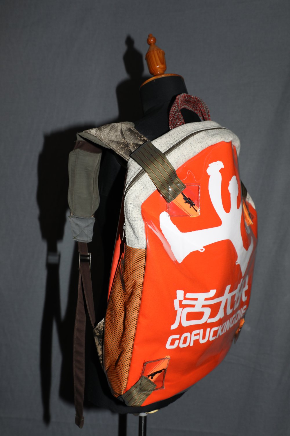 Image of "活太快" pizza Backpack