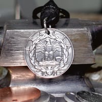 Image 1 of 1936 Fascist Italy 2 Lire EDC Fidget Clicker Keychain