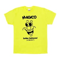 Image 1 of MÁGICO - "Smiles Delivered" T-shirt (Yellow)