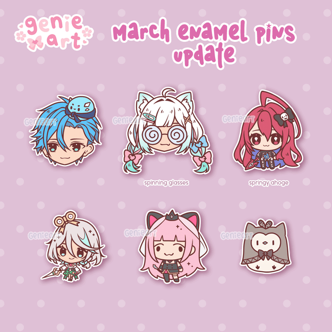 PREORDER Enamel Pins [ March Update ]