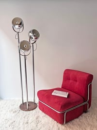 Image 1 of LÁMPARA DE SUELO/TECHO CROMADA, AÑOS 70