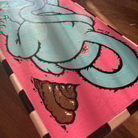 Image 4 of POOP STOOL / solid oak toilet stool