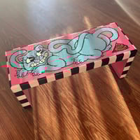 Image 1 of POOP STOOL / solid oak toilet stool