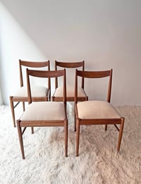 Image 1 of SET DE 4 SILLAS VINTAGE DE COMEDOR, AÑOS 70