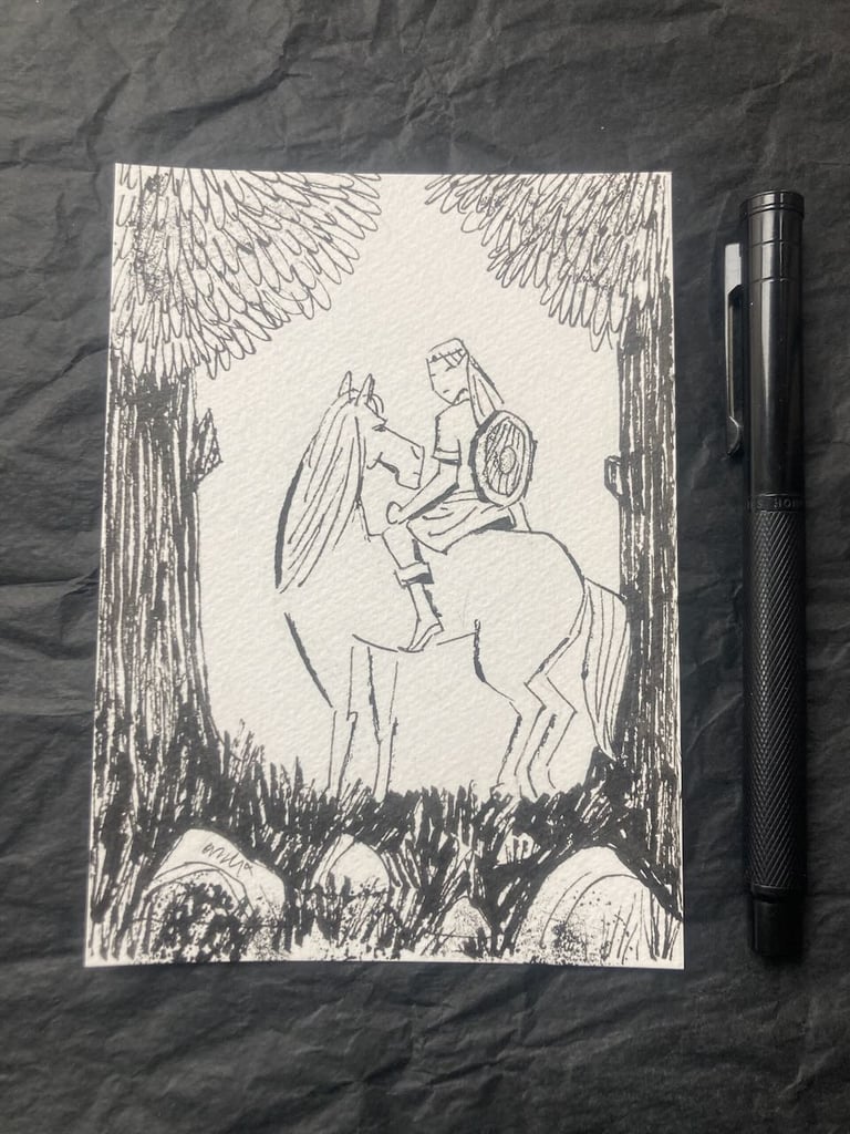 Postcard sized sketches Image 4