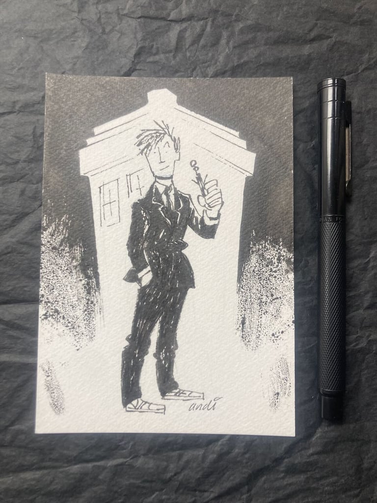 Postcard sized sketches