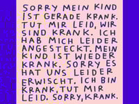 Image 2 of POSTKARTE Leider krank