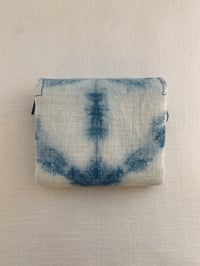 Image 4 of Lithuanian linen wallet / TIE-DYE #003
