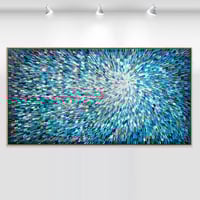 Image 4 of 'Stella azure 12' - 184x94cm, FRAMED