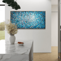 Image 5 of 'Stella azure 12' - 184x94cm, FRAMED